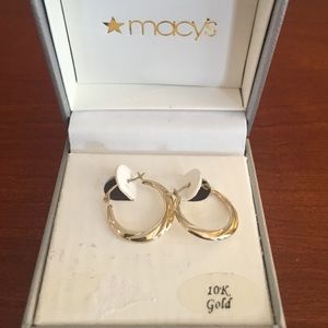 Macy's Gold Hoop Earrings